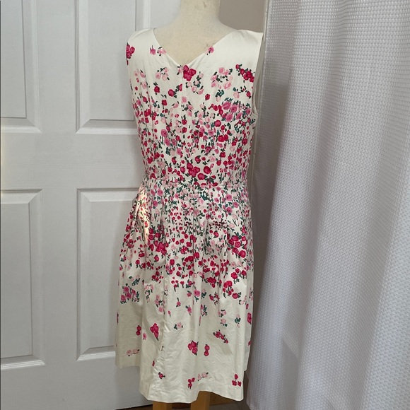 Talbots RSVP Rose Garden Fit Flare Dress 12 EASTER FLORAL Fully Lined - Picture 7 of 12